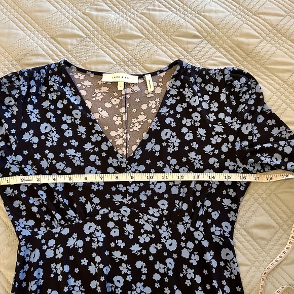 LARK & RO Women’s Blue Floral Dress, EUC, Size 4 - Picture 4 of 9